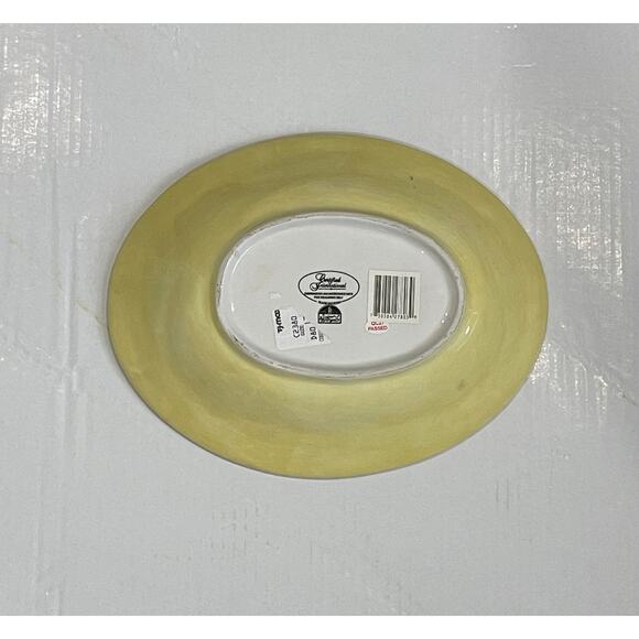 Susan Winget Embossed Red Grape Oval Plate - Picture 6 of 8